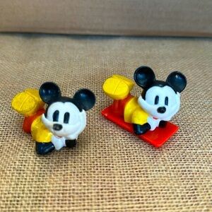 Vintage plastic Mickey Mouse figurines